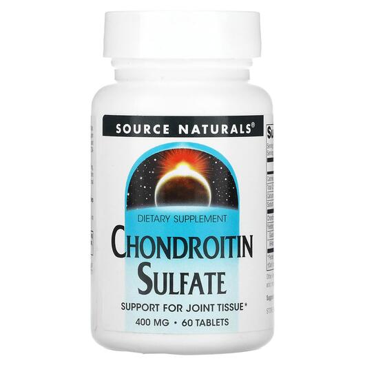 Основне фото товара Chondroitin Sulfate 400 mg, Хондроітин сульфат 400 мг, 60 таблето