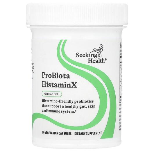 Основне фото товара Seeking Health, ProBiota HistaminX, Біфідобактерії, 60 капсул