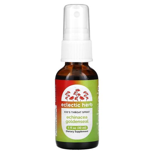 Основне фото товара Kids Throat Spray Echinacea Goldenseal, Ехінацея та золотиця Спре