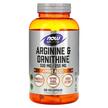Фото товару NOW, Arginine Ornithine, L-Аргінін, 200 капсул