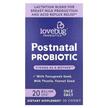 Фото товару LoveBug, Postnatal Probiotic 20 Billion CFU, Пробіотики, 30 Count