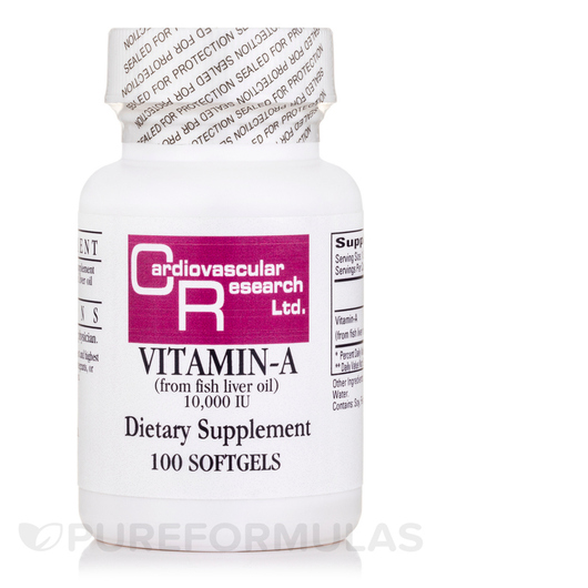 Основне фото товара Vitamin A 10000 IU, Вітамін А Ретінол, 100 капсул