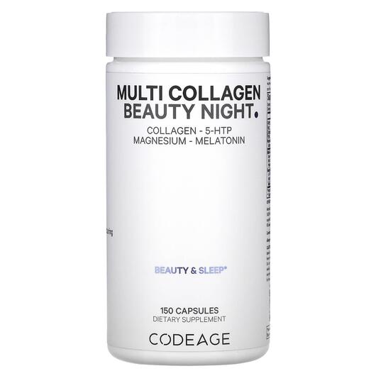 Основне фото товара CodeAge, Dreams Multi Collagen Beauty Night, Колаген, 150 капсул
