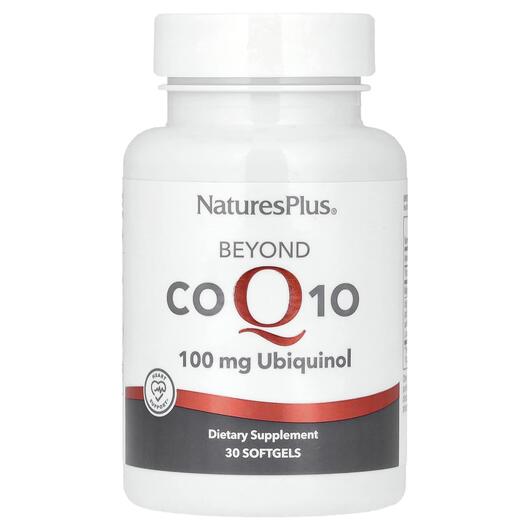 Основне фото товара Natures Plus, Beyond CoQ10 100 mg, Коензим CoQ10, 30 капсул