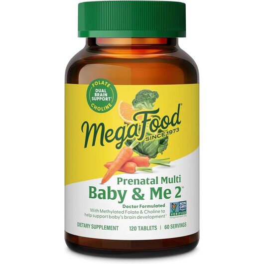 Основне фото товара Prenatal Multi Baby & Me 2, Пренатальні вітаміни, 120 таблето