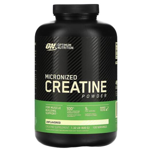 Основне фото товара Micronized Creatine Powder Unflavored, Креатин, 600 г
