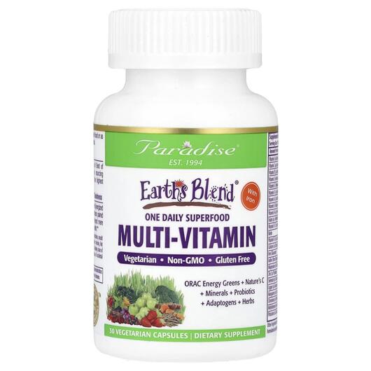 Основне фото товара Earth's Blend One Daily Superfood Multi-Vitamin, Суперфуд, 3