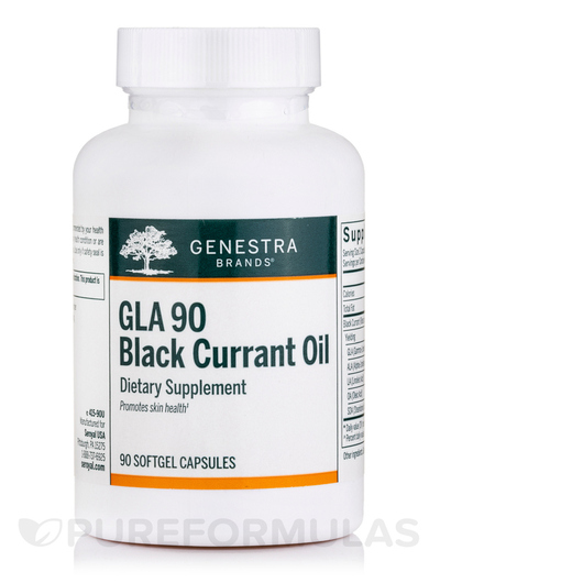 Основне фото товара Genestra, GLA 90 Black Currant Oil, Чорна смородина, 90 капсул