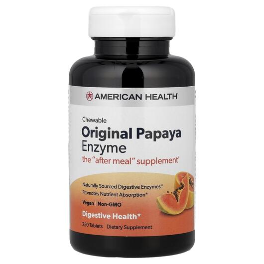 Основне фото товара Papaya Enzyme Chewable, Ферменты Папайї, 250 капсул