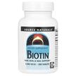 Source Naturals, Biotin 5000 mcg, Вітамін B7 Біотин, 200 таблеток