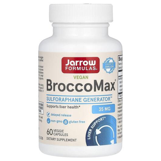 Основне фото товара Jarrow Formulas, BroccoMax, Броколі, 60 капсул