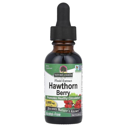 Основне фото товара Nature's Answer, Hawthorne Berry, Глід, 30 мл