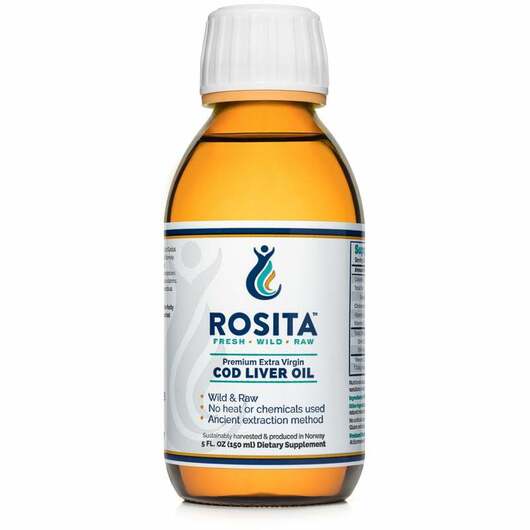 Основне фото товара Premium Extra Virgin Cod Liver Oil, Олія печінки тріски, 150 мл