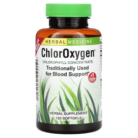 Основне фото товара ChlorOxygen Chlorophyll Concentrate, Хлорофіл, 120 Fast-Acting So