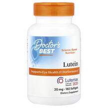 Lutein with Lutemax Лютеин 20 мг Doctor's Best