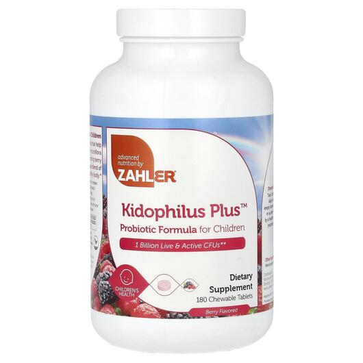 Основне фото товара Kidophilus Plus Probiotic Formula For Children, Пробіотики, 180 т