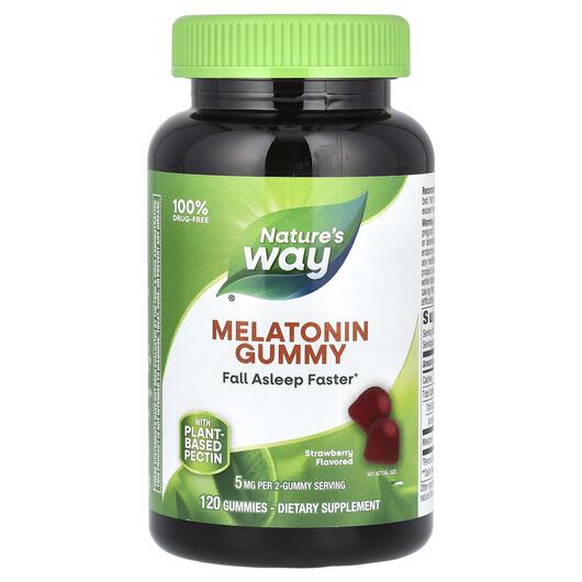 Основне фото товара Melatonin Gummies Strawberry 2.5 mg, Мелатонін, 120 таблеток