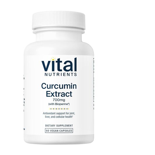 Основне фото товара Curcumin Extract 700 mg with Bioperine, Куркумін, 60 капсул