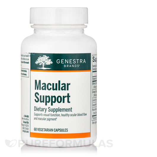 Основне фото товара Genestra, Macular Support, Підтримка здоров'я зору, 60 капсу