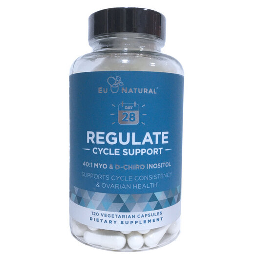 Основне фото товара Eu Natural, Regulate Cycle Support, Міо-інозитол, 120 капсул