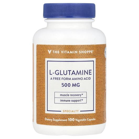 Основне фото товара TheVitaminShoppe, L-Glutamine 500 mg, L-Глутамін, 100 капсул