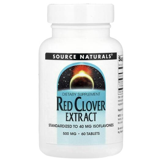 Основне фото товара Red Clover Extract 500 mg 60, Червона Конюшина, 60 таблеток