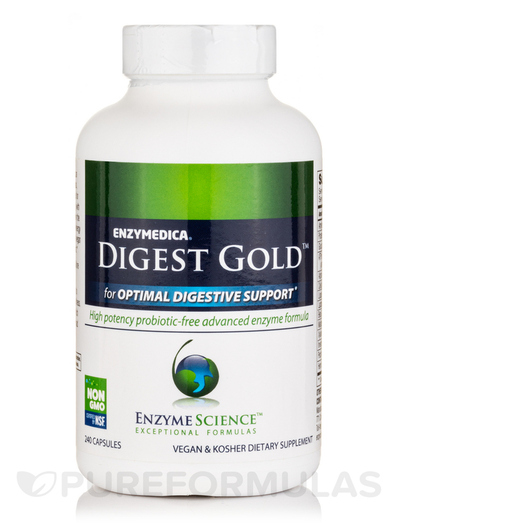 Основне фото товара Enzyme Science, Digest Gold, Ферменти, 240 капсул