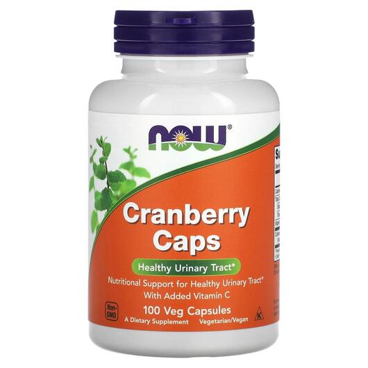 Основне фото товара NOW, Cranberry Caps, Журавлина, 100 капсул