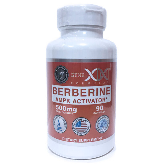 Основне фото товара Genex Formulas, Berberine AMPK Activator, Берберин, 90 капсул