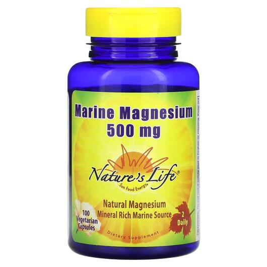 Основне фото товара Natures Life, Marine Magnesium 250 mg, Магній, 100 капсул