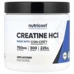 Фото товара Nutricost, Креатин, Creatine HCl Unflavored, 225 г