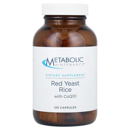 Основне фото товара Red Yeast Rice with CoQ10, Червоний дріжджовий рис, 120 капсул