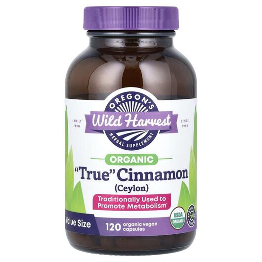 Основне фото товара Oregon's Wild Harvest, True Cinnamon, Екстракт кориці, 120 к