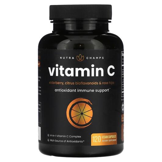 Основне фото товара NutraChamps, Vitamin C, Вітамін C, 120 капсул