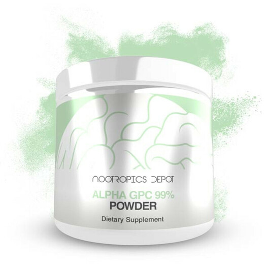 Основне фото товара Alpha-GPC 99% Powder, Альфа-гліцерилфосфорілхолін, 60 г