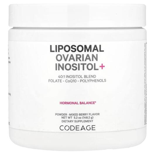 Основне фото товара Liposomal Ovarian Inositol+ Mixed Berry, Вітамін B8 Інозитол, 148