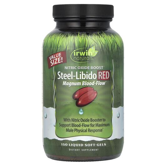 Основне фото товара Irwin Naturals, Steel-Libido Red, Підтримка Лібідо, 150 капсул