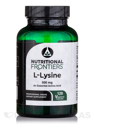 Основне фото товара Nutritional Frontiers, L-Lysine 500 mg, L-Лізин, 120 капсул
