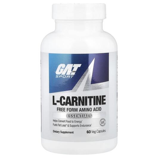 Основне фото товара GAT, L-Carnitine, L-Карнітин, 60 капсул