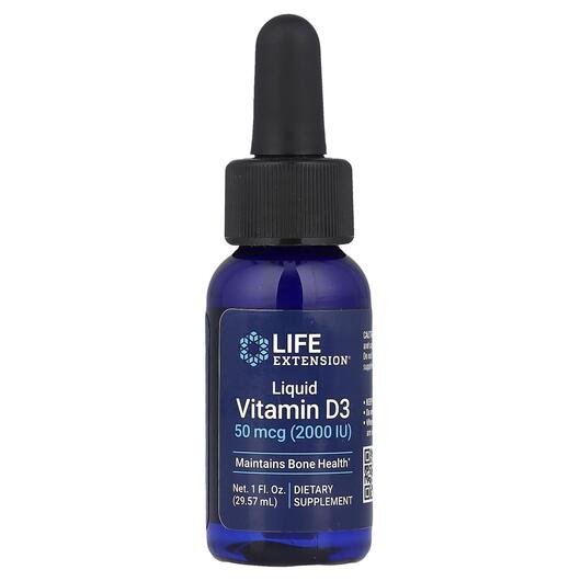 Основне фото товара Liquid Vitamin D3 50 mcg, Рідкий D3 50 мкг 2000 МО, 29.57 мл