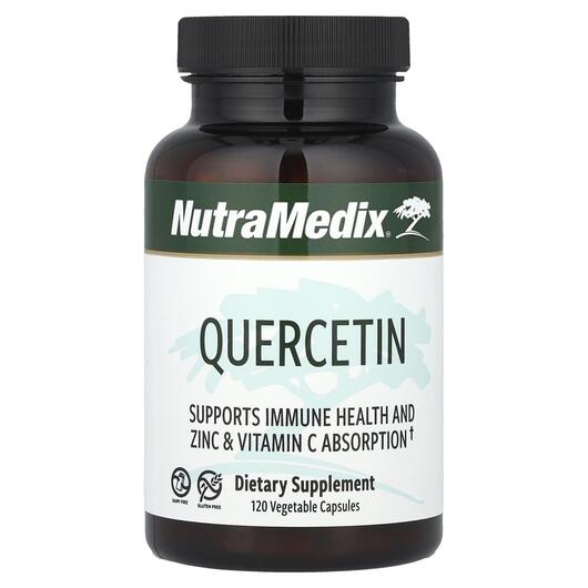 Основне фото товара NutraMedix, Quercetin 500 mg, Кверцетин, 120 капсул