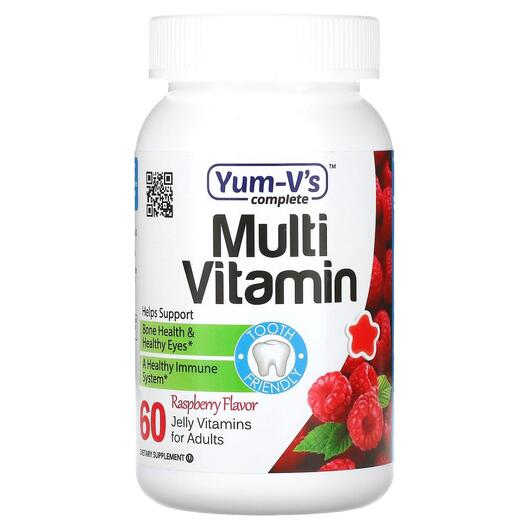 Основне фото товара Multi Vitamin for Adults Raspberry, Мультивітаміни, 60 Jelly Vita