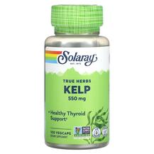 Ламінария True Herbs Kelp 550 mg Solaray 100 Vegcaps