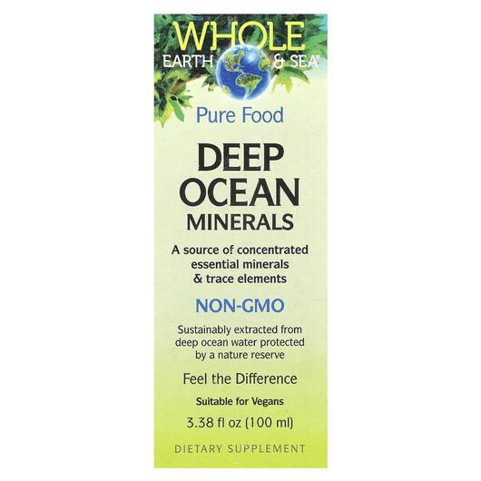 Основне фото товара Natural Factors, Deep Ocean Minerals, Мінерали, 100 мл