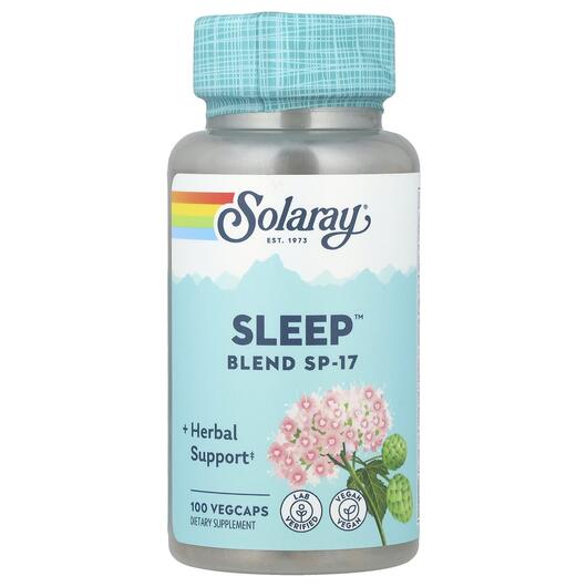 Основне фото товара Solaray, Sleep Blend SP-17, Підтримка здорового сну, 100 капсул