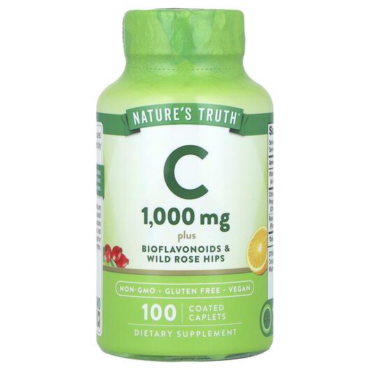 Основне фото товара Nature's Truth, Vitamin C 1000 mg, Вітамін C, 100 таблеток