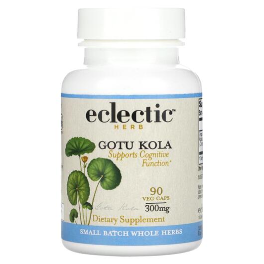 Основне фото товара Eclectic Herb, Gotu Kola 300 mg, Готу Кола 300 мг, 90 капсул