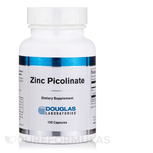 Основне фото товара Douglas Laboratories, Zinc Picolinate, Цинк Піколінат, 100 капсул