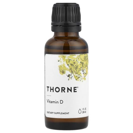 Основне фото товара Thorne, Vitamin D, Вітамін D3, 30 мл