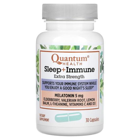 Основне фото товара Extra Strength Melatonin Sleep + Immune, Мелатонін, 30 капсул
